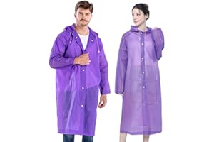 Aoyinfe 2 Stück Regenponcho Regenmantel Herren Damen, Wiederverwendbar Regenbekleidung Regencape Regenjacke Wasserdicht für Disney, Wandern, Radfahren, Camping und Reisen