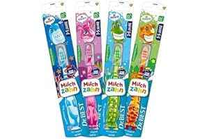 Dr.BEST Cepillo de dientes de bebé, el cuidado adecuado para los dientes de bebé, variado y suave (1 pieza)