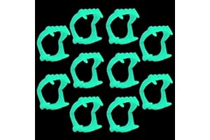 ZZLBZN 12 Pcs Halloween Glowing Vampire Teeth, Fake Vampire Fangs for Kids Vampire Teeth for Trick or Treat Halloween Party Props Cosplay Costume Decorations