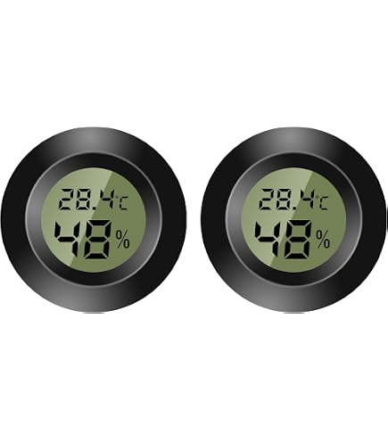 Lot De 4 Thermomètres-hygromètres Ronds Analogiques - Facile à Lire Pour Maison, Bureau, Chambre Bébé
