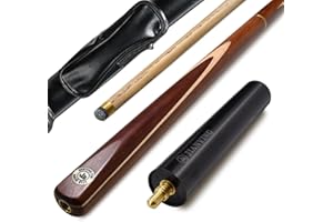 AONETIGER Snooker Cue 3/4 Jointed Handmade Pool Cue Ash Shaft Billiard Cue 3 Piece 57" 18oz Tip 10mm with Extension Accessories Hard Case/Bag Options to Choose