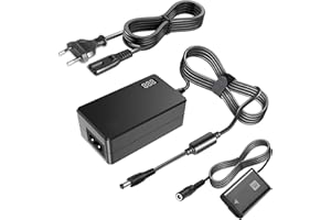 NP-FW50 Dummy Akku und AC-PW20 Netzteil-Kit, kompatibel mit Sony ZV-E10 ZVE10 A7 7R 7S A7II 7RII 7SII, A6500 A6400 A6300 A6100 A6000, NEX 3/5/6/7, DSC RX10 II III IV Kameras.