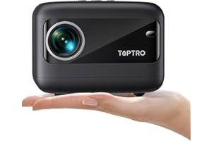 Mini Projecteur,TOPTRO 15000 Lumens 1080P Full HD,VideoProjecteur Portable Focus Électrique,RétroProjecteur 5G WiFi Bluetooth 5.2, ±50° Correction 4-Point,Compatible avec Smartphone/HDMI/USB/TV Stick