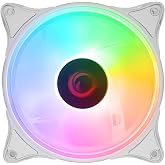 Rampage GLARE F50 38CFM 1200RPM 12cm Rainbow 3P+4P Molex Soketli Kasa Soğutma Fanı 38CFM 1200RPM 12cm G&ouml;kkuşağı (BEYAZ)