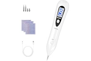 DIGHEALTH Muttermal Entfernen, Warzen Entfernen, Mole Removal mit 9 Stärke Stufen für alle Arten von haut-tag (Warzen, Muttermale, Tattoo, Pigmentflecken, Altersflecken), USB Aufladbar mit LCD-Bildschirm