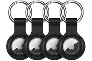 Aimtel 4 Pezzi Portachiavi Compatibili con AirTags Apple Custodia, Ciondolo In Silicone per Bambini per Air Tag Case per GPS Tracker Ultra Leggeri Lavabili Antigraffio per Apple Air Tag Supporto