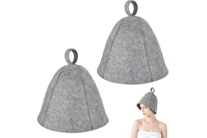 Adiwo Filt bastuhatt 2-delad mössa, ergonomisk filt bastumössa, för herr dam, mjuk, absorberande filt, lämplig för hemmabruk