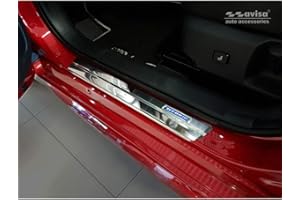 Avisa Seuils de portes inoxydable compatible avec Toyota Corolla XII Sedan/Hatchback/Touring Sports 'Hybrid' 2018- 4-pièces