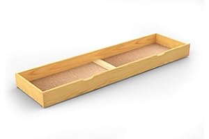 Nodax Under Bed Storage Drawers – Organizer Box for Bed Frames, Bedroom Furniture for Clothes & Blankets, Solid Pine Wooden Underbed Storage Drawers, Strong & Durable | (Alder, 188 cm)