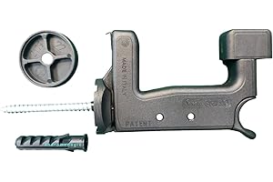 ANDROMEDAGIE Super Top Grillo 4 uds. tornillo 70 mm negro | Retenedor automático patentado EsinPlast | Ajustable 44-60 mm | Para persianas y persianas | Compatible con aluminio, madera, hierro PVC