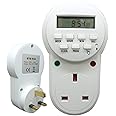 Digital Plug Timer 24H Plug In Digital Timer Switch for Appliances LCD Display