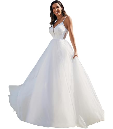 Abito Da Sposa In Pizzo Vintage Con Strascico - Senza Spalline, Taglie C-F, Bianco - Foto 2