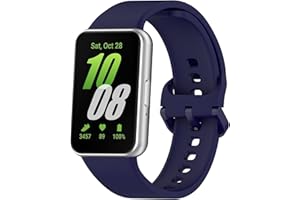 Wownadu Bracelet Compatible pour Samsung Galaxy Fit 3 R390, Femme Homme Silicone Remplacement Bracelets Montre Connectée pour Galaxy fit 3 SM-R390