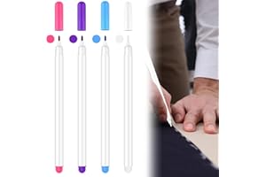 PENRITER 4 Pezzi Penne Solubili in Acqua per Tessuto, Pennarelli ​per Stoffa in Tessuto Penna, Penna per Tessuti Cancellabile, Pennarello Solubile per Tessuti, per Tessuti e Tessuti Cucitura,Sartoria,4 Colori