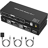 KVM Switch HDMI 2 Port 4K 60Hz 4 USB 2.0 Pour 2 PC 1 Monitor Partagé Clavier Souris Imprimante Câble de Support Commutateur K