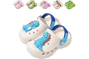 HITOPTEU Mules Sabots Enfant Dinosaure Sandales de Plage Été pour Fille Garçon Clogs
