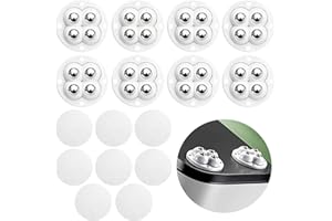 XOKL 8PCS Self Adhesive Caster Wheels Furniture Castors Paste Universal Wheel Mini Swivel Caster with 4 Steel Balls Heavy Duty Castor Wheels Wheels with 360 Degree Rotation-White