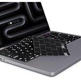 NovStrap Apple MacBook Pro 14 in&ccedil; M5 Pro M5 Max A3434 A3426 A3427 ile Uyumlu T&uuml;rk&ccedil;e Q Siyah Klavye Koruyucu Kılıf
