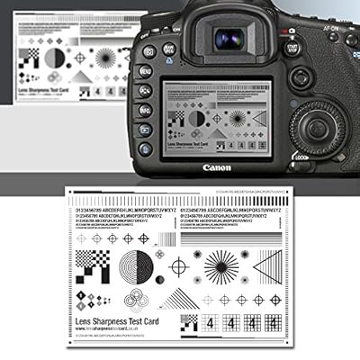 Camera Lens Sharpness Test Card  