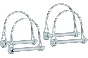 PATIKIL 4 st 6 x 55 mm axellåsstift trailerkoppling runda krafttråd säkerhetsstift för lastbil trailer gräsklippare traktor b
