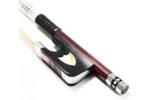 Archet de violoncelle Vingobow Pernambuco pour joueurs professionnels Son profond et chaleureux Concerto en crin de cheval naturel niveau 4/4 taille