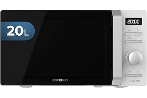 Cecotec Micro-ondes Proclean 5010 Inverter White. Technologie onduleur, capacité de 19L, cuisson uniforme et rapide, avec verrouillage enfants et contrôle précis de la cuisson