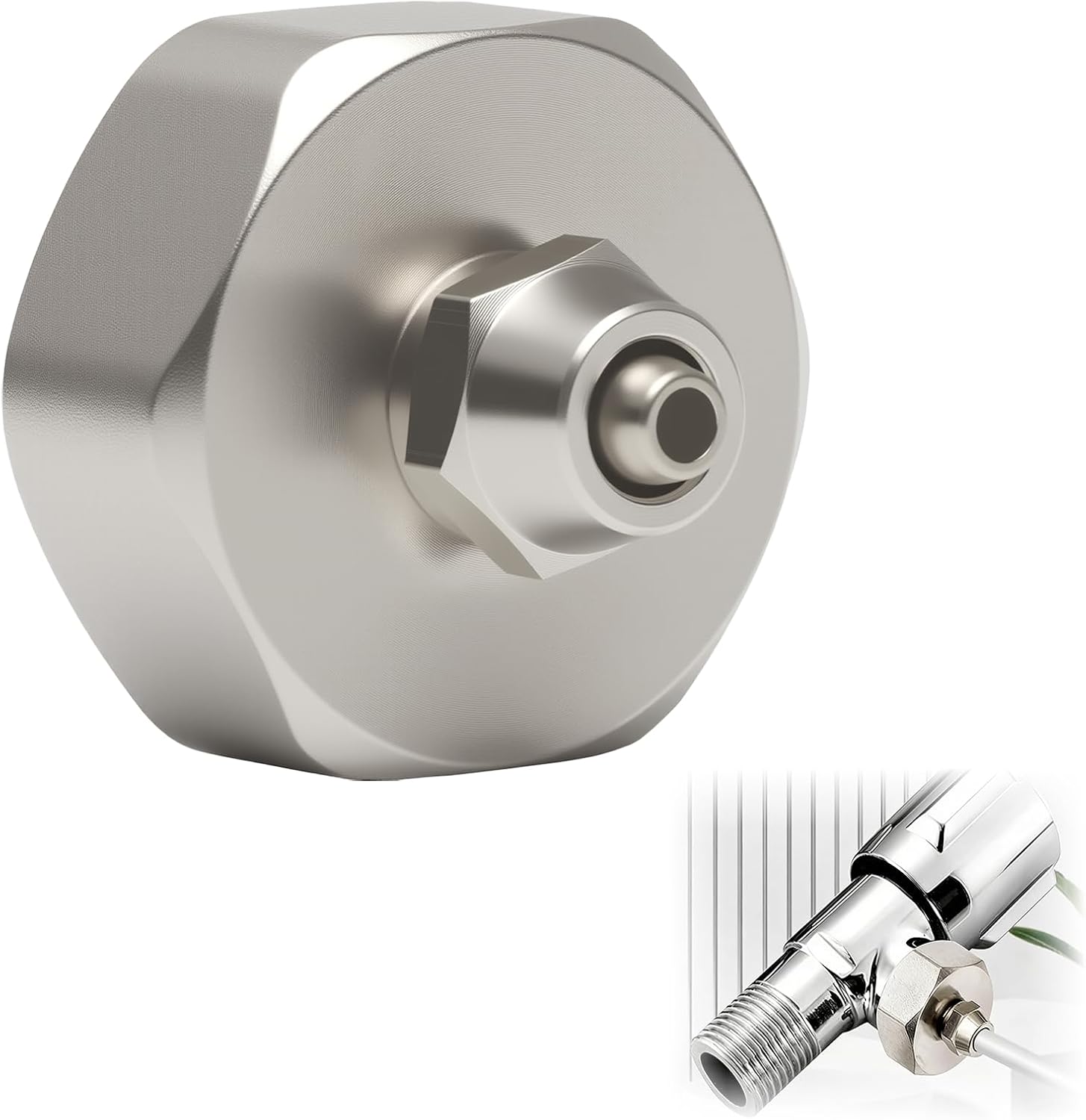 Adaptador de Conexión de Latón 3/4 Hembra a 1/4 Pulgadas, Conector Universal para Filtro de Agua, Compatible con Refrigeradores, Sistemas de Ósmosis Inversa y Acuarios, Instalación Segura Sin Fugas