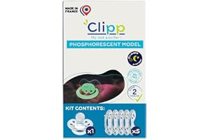 CLIPP - Clipp-kit, fosforescerande avvänjningsnapp - 5 krage för progressiv avstängning - Lageravvänjning, enkel och skonsam