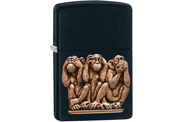 Zippo Briquet tempête en métal Durable avec Briquet Zippo Rechargeable Idéal pour Cigarettes, cigares, Bougies, Allume-feu de Poche, Allume-feu