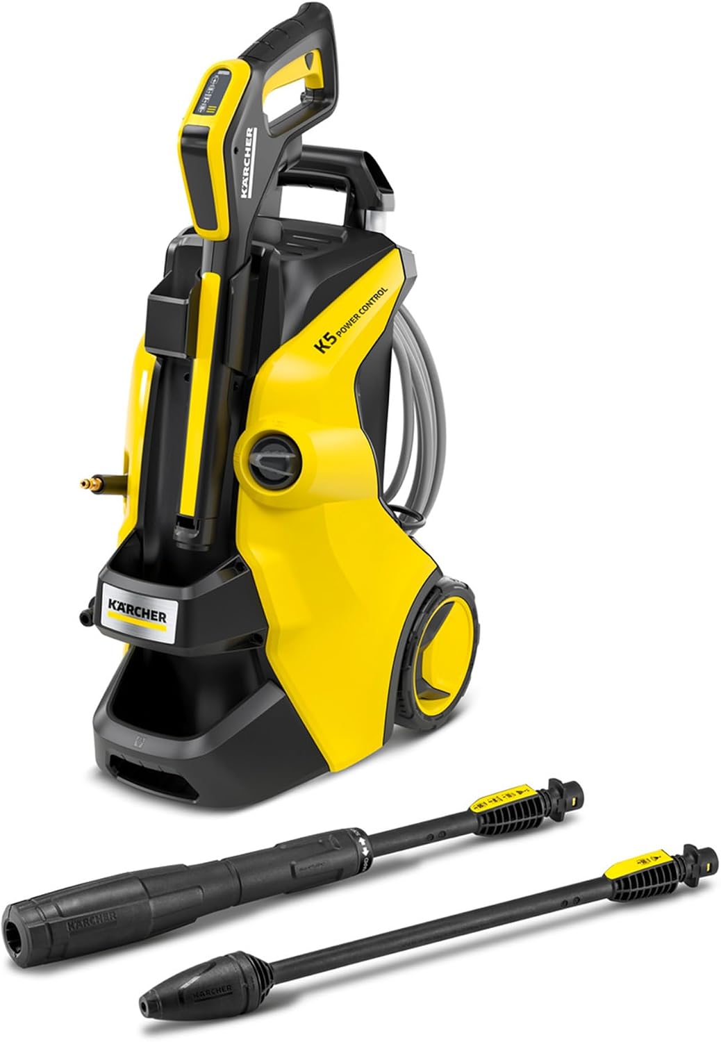 Kärcher K 5 Power Control Flex Pressure Washer, pressure: max. 145 bar, flow rate: 500 l/h, area coverage: 40 m²/h, water filter, weight: 13 kg, high-pressure Flex hose, dirt blaster, spray lance