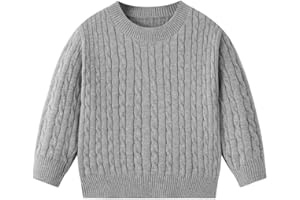 DivingBirds Boys Girls Knitted Jumper, Kids Knitwear Crew Neck Spring Autumn Winter