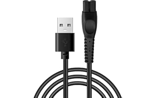 TREETRIBE 1 Pcs 5V Cable for Philips One Blade Charger Shaver Charger,Compatible with QP2724,QP2734,S3241,S3145,MG5910,MG9520,S7885,S7887,S5884,X3053,X3001,X5004,X5012 Durable, Lightweight, and Portable