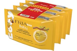 Fria Easy Baby Diaper Wipes with Aloe Vera and Honey Extract Moisturizing Effect on the Skin, Dermatologically Tested, Pack of 288 Wipes