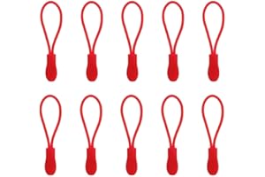 PAPER PLANE ECO Set of 10 Zipper Pull Zip Pull Zipper Puller Cord Slider Fastener Jacket Bagpack replacement