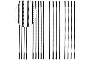 WDZGX Lame Traforo Elettrico 26Pcs Lame Sega Traforo 10/15/18/24 Denti 127 mm Per Segare Legno Plastica Schiuma Metallo Teneri Utensili Elettrici Accessori