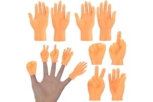 RHZXD Kleine Hände Fingerpuppen, Mini Hände Gummi Lustige Minihände, Fingerhände für Geburtstagsfeiern Zaubertricks Haustiere Halloween Spiele Party
