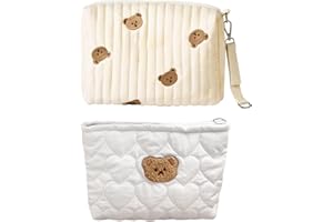 CWPFVQA Sac D’Embrayage 2 Pièces, Sac À Couches, Sac Maman, Sac À Couches Organisateur, Sac À Couches pour Bébé, Sac À Fermeture Éclair Maman, Sac À Couches Universel, Sac À Couches Portable