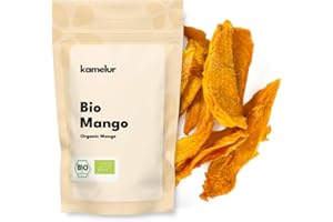 ‎KAMELUR Kamelur 1kg BIO Mango getrocknet, ungeschwefelt und ungezuckert - getrocknete Mango (dried mango) ohne Zucker-Zusatz