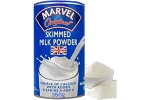 AQUA THOUGHTS MARVL SKIMMED Milk Powder 350G Mega Pack Deal | Great Source of Vitamins A&D and high in Protein | Great in Tea and Coffee | Powdered Milk