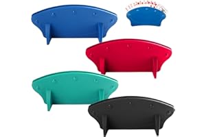 PERSENTU 4 PCS Playing Cards holder, Hands Free Playing Card Storage Box,Little Hand Card Stands Card Game Accessory Blue Plastic Standing Fan Shaped Playing Card Holder for Kids Adults, Senior