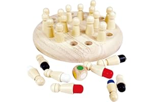 EACHHAHA Memory Chess,Montessori Toys from 4 years,Educational Toys from 4 Years,Memory Game,Improves Memory and Color Perception, Birthday Gift for Children