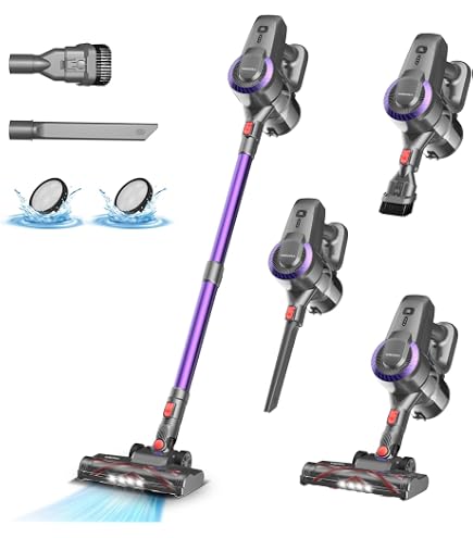Shark IP1251EUT aspirapolvere senza filo Grigio, Viola Senza sacchetto