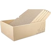 Magrimaxio 5 Pieces Scratcher for Cats Cardboard, Cat Scratcher Corrugated Cardboard, Cat Scratcher 16.9 x 10 x 5 inches, Scr