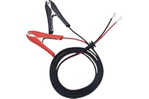 CTRICALVER 12 V 24 V zaciski krokodylkowe, z 1,8 m 18 AWG, kabel przedłużający i okablowanie, zacisk jednobieżny