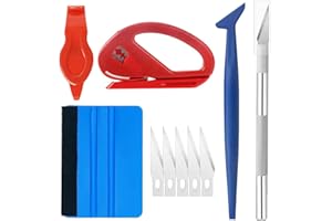 RHZXD 10 Pcs Car Vinyl Wrap Tool kit, Wallpaper Smoothing Tool, Vinyl Squeegee, Vinyl Trimming Tool for Car Wrapping and Install Wallpaper