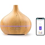 Meross Diffusore di Oli Essenziali WiFi 400ML, Diffusore di Aromi con Apple HomeKit, Umidificatore con Colorazione Variabile,