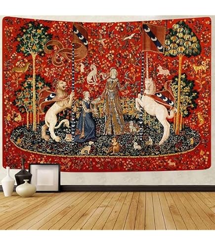 BELECO Weihnachts-Tapisserie Mit Kamin & Kugeln – Wandbehang 233x178 Cm Als Fotohintergrund Oder Deko Für Weihnachten & Feiern