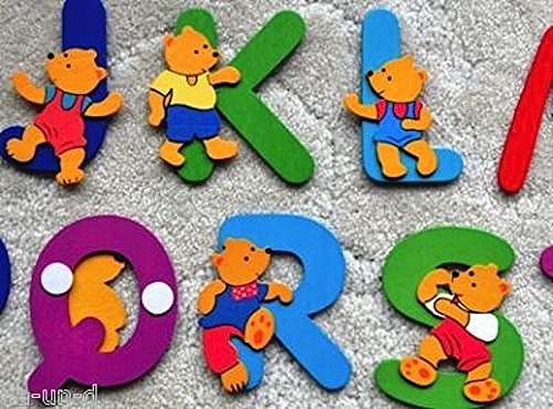 HEKU® Türschild Holzbuchstabe Teddy-Bär Türdekoration 80mm (A)