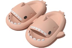 AioTio damskie buty z rekinem, klapki, klapki, klapki, sandały damskie, lato, antypoślizgowe, wygodne, buty plażowe i basenowe, pantofle