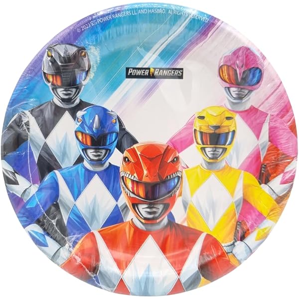 6 Chapeaux D’anniversaire Power Rangers – Carton Coloré – Décoration Fête Enfants – Pour Anniversaire à Thème - 5